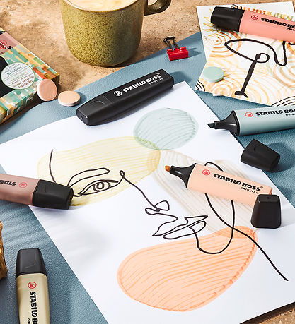 Stabilo Overstregningstuscher - Boss - 6 stk - Nature Colors Stabilo Overstregningstuscher - Boss - 6 stk - Nature Colors