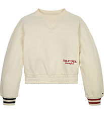 Tommy Hilfiger Sweatshirt - Monotype Logo Raglan - Calico Tommy Hilfiger Sweatshirt - Monotype Logo Raglan - Calico
