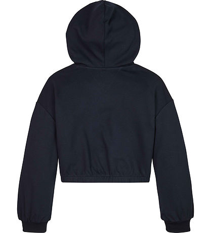 Tommy Hilfiger Hættetrøje - Viskose - Crest Logo - Desert Sky Tommy Hilfiger Hættetrøje - Viskose - Crest Logo - Desert Sky