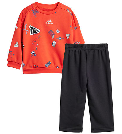 adidas Performance Sweatsæt - I Bluv Jogger - Rød/Sort adidas Performance Sweatsæt - I Bluv Jogger - Rød/Sort