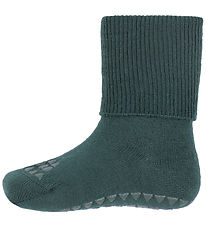 GoBabyGo Skridsikre Strømper - Uld - Forrest Green GoBabyGo Skridsikre Strømper - Uld - Forrest Green