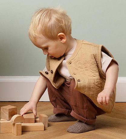 GoBabyGo Strømper - Strik - Alpaka - Walnut GoBabyGo Strømper - Strik - Alpaka - Walnut