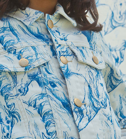 Molo Denimjakke - Heidi - Blue Horses