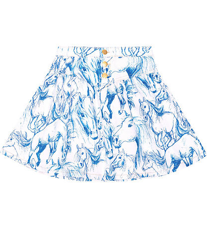 Molo Nederdel - Denim - Betsy - Blue Horses Molo Nederdel - Denim - Betsy - Blue Horses