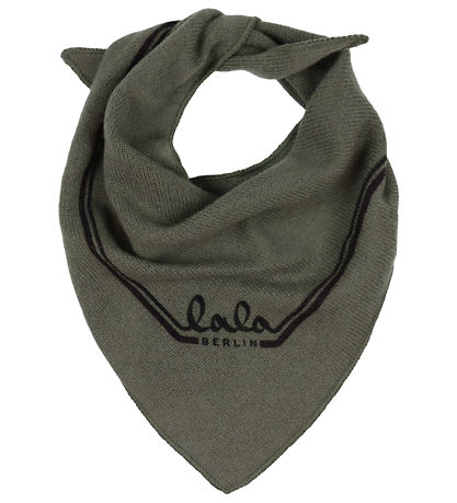 Lala Berlin Tørklæde - 65x30 cm - Triangle Solid XS - Leaf
