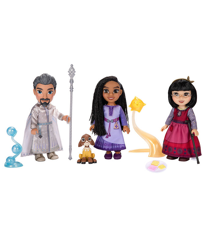 Disney Wish Dukke-gavesæt - 15 cm - Asha/Dahlia/Magnifico