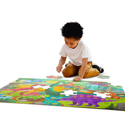 B. toys Gulvpuslespil - 48 Brikker - Dino B. toys Gulvpuslespil - 48 Brikker - Dino