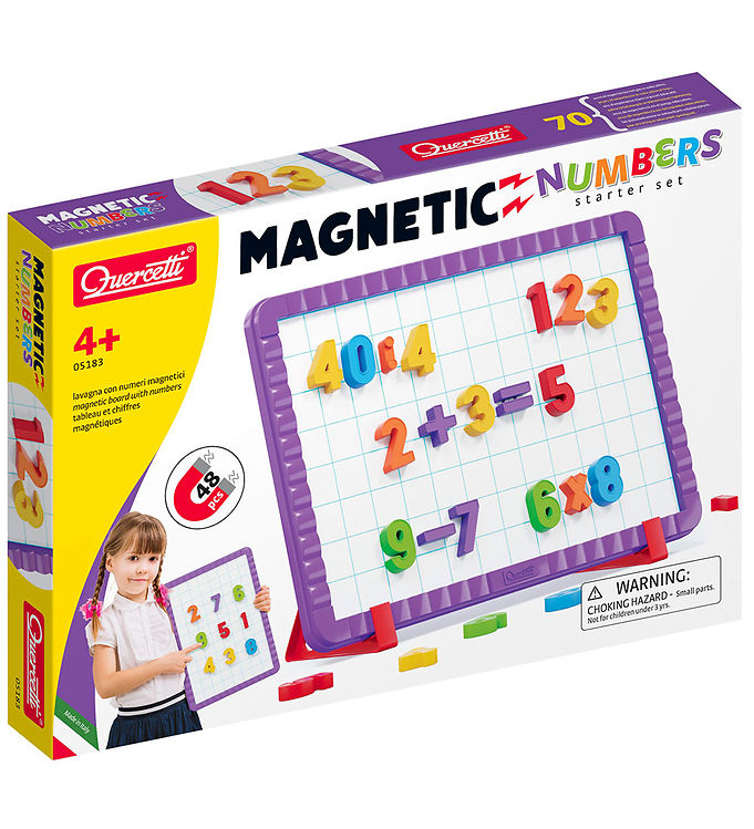 Quercetti Magnetisk Tavle - Tal Startsæt - 48 Dele - 05183