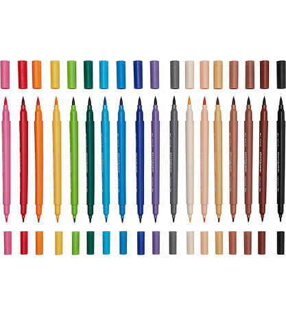 Ooly Dobbeltsidede Tuscher - 18 stk - Color Together