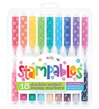 Ooly Dobbeltsidede Tuscher - 18 stk - Stampables Ooly Dobbeltsidede Tuscher - 18 stk - Stampables