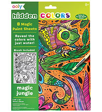 Ooly Magiske Maleark - Hidden Colors - 8 Stk. - Magic Jungle Ooly Magiske Maleark - Hidden Colors - 8 Stk. - Magic Jungle