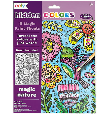Ooly Magiske Maleark - Hidden Colors - 8 Stk. - Magic Nature Ooly Magiske Maleark - Hidden Colors - 8 Stk. - Magic Nature