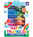 Ooly Farvekridt - 12 stk - Jumbo - Happy Triangles Ooly Farvekridt - 12 stk - Jumbo - Happy Triangles