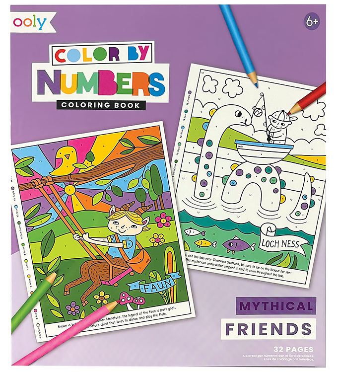 Ooly Malebog - Color By Numbers - Mythical Friends