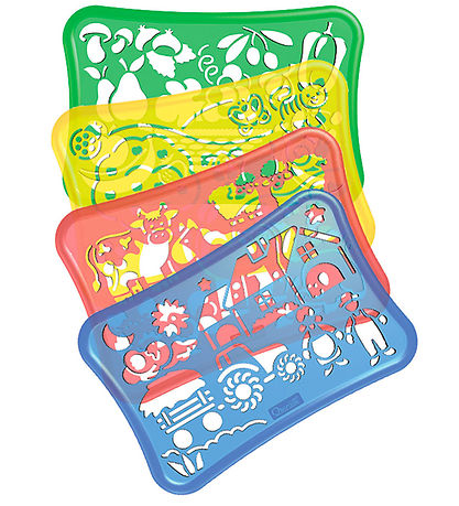 Quercetti Skabelon-sæt - Bondegård - 19 Dele - 02645 Quercetti Skabelon-sæt - Bondegård - 19 Dele - 02645