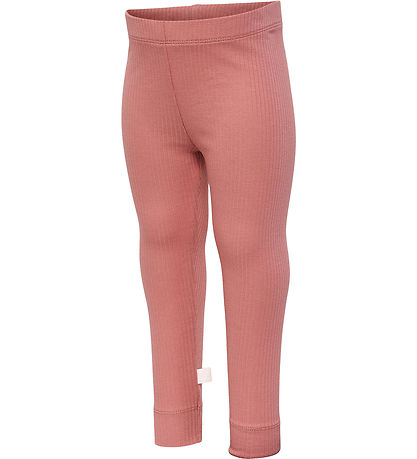 Hummel Leggings - Rib - hmlRene - Dusty Rose Hummel Leggings - Rib - hmlRene - Dusty Rose