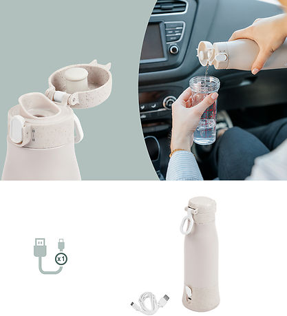 Babymoov Flaskevarmer - Moov & Feed - 340 ml - Mineral Beige Babymoov Flaskevarmer - Moov & Feed - 340 ml - Mineral Beige