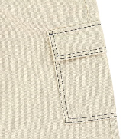 LMTD Bukser - Cargo - NlnUtizza - Oatmeal/Black Stitches LMTD Bukser - Cargo - NlnUtizza - Oatmeal/Black Stitches