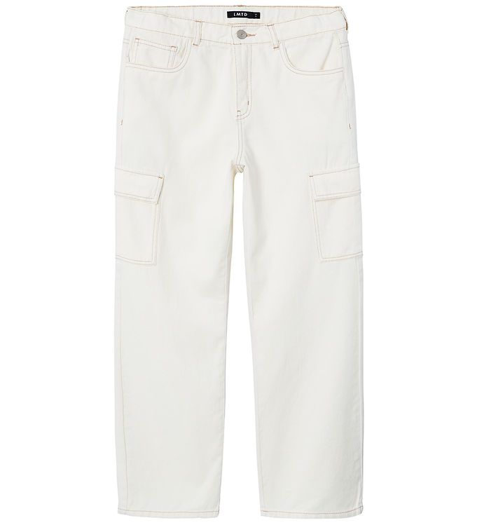 LMTD Bukser - Cargo - NlnUtizza - White Alyssum/Incense Stitches