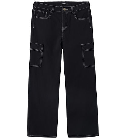 LMTD Bukser - Cargo - NlnUtizza - Black/White Stitches LMTD Bukser - Cargo - NlnUtizza - Black/White Stitches