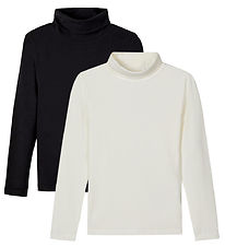 Name It Bluse m. Rullekrave - 2-pak - Noos - NknViggo - White Al Name It Bluse m. Rullekrave - 2-pak - Noos - NknViggo - White Al