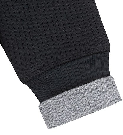 Nike Bluse/Bukser - Rib - Sort m. Logoer Nike Bluse/Bukser - Rib - Sort m. Logoer