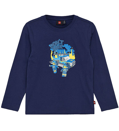 LEGO® City Bluse - LWTano 123 - Dark Navy m. Print LEGO® City Bluse - LWTano 123 - Dark Navy m. Print