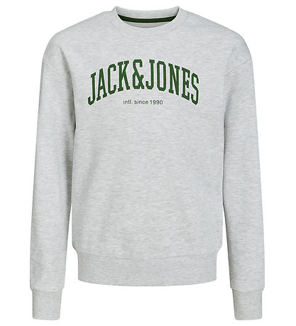 Jack & Jones Sweatshirt - JjeJosh - Noos - White Melange Jack & Jones Sweatshirt - JjeJosh - Noos - White Melange