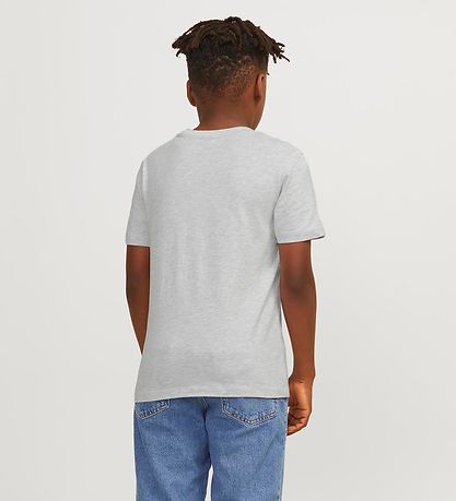 Jack & Jones T-shirt - JjeJosh - Noos - White Melange Jack & Jones T-shirt - JjeJosh - Noos - White Melange