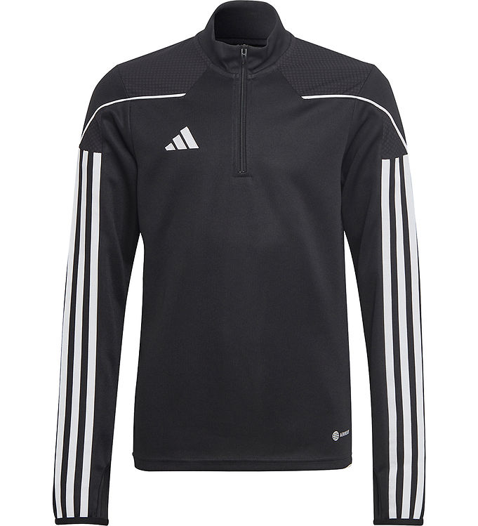 adidas Performance Bluse - Tiro 23 Leauge - Sort/Hvid m. Lynlås