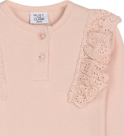 Body m/l Hust and Claire - Rib - Bélize - Peach Dust av. Froufro Body m/l Hust and Claire - Rib - Bélize - Peach Dust av. Froufro