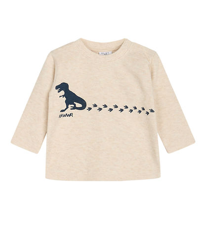 Hust and Claire Bluse - Sune - Wheat Melange m. Dino Hust and Claire Bluse - Sune - Wheat Melange m. Dino