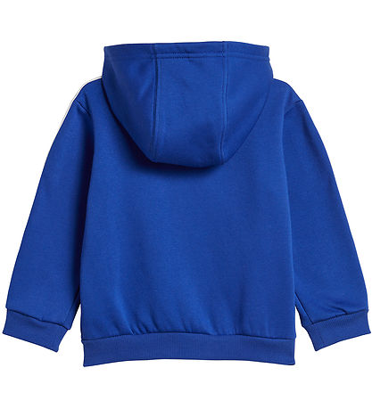 adidas Performance Sweatsæt - I 3S FZ FL - Blå/Gråmeleret m. Hvi