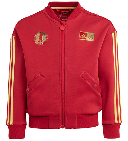 adidas Performance Cardigan - LK DY 100 TT - Rød/Guld m. Disney adidas Performance Cardigan - LK DY 100 TT - Rød/Guld m. Disney