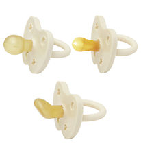 Hevea Sutter - 0-3 mdr - 3-pak - Naturgummi - Milky White Hevea Sutter - 0-3 mdr - 3-pak - Naturgummi - Milky White