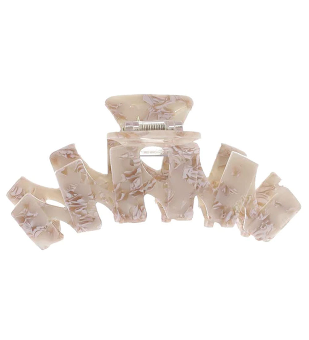 By Stær Haarspange - Dina - 11 cm - Beige - By Stær - One Size - Haarschmuck