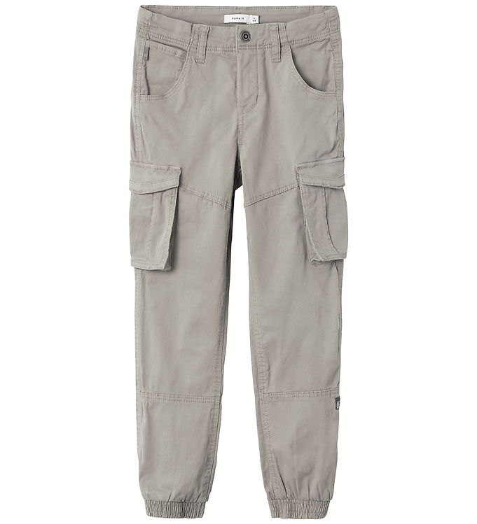 Name It Cargobukser - NkmRyan - Noos - Elephant Skin