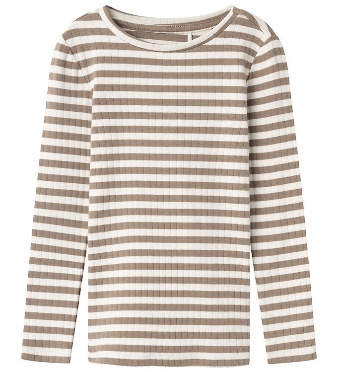 Name It NkfSuraja Rib Bluse Noos - Mocha Meringue