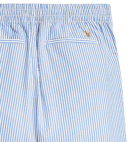 Polo Ralph Lauren Bukser - Seersucker - Blå/Hvidstribet
