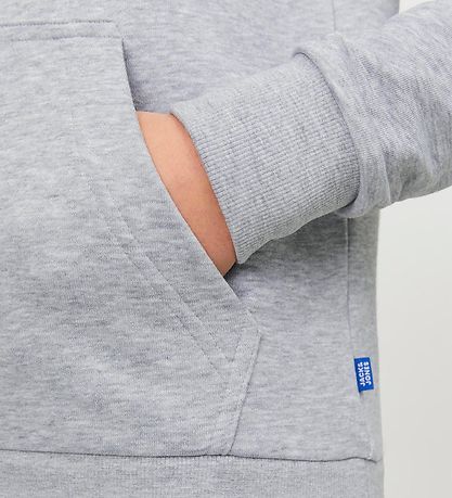 Jack & Jones Hættetrøje - JjeBradley - Noos - Light Grey Melange Jack & Jones Hættetrøje - JjeBradley - Noos - Light Grey Melange