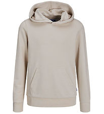Jack & Jones Hættetrøje - JjeBradley - Noos - Moonbeam Jack & Jones Hættetrøje - JjeBradley - Noos - Moonbeam