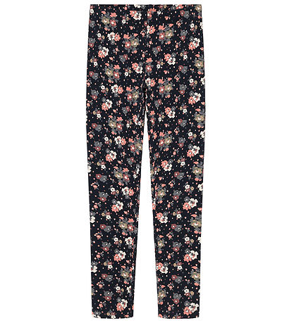 Name It Leggings - NkfVivian - Noos - Dark Sapphire m. Blomster Name It Leggings - NkfVivian - Noos - Dark Sapphire m. Blomster