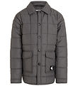 Calvin Klein Termojakke - Quilted Badge - Mørkegrå Calvin Klein Termojakke - Quilted Badge - Mørkegrå