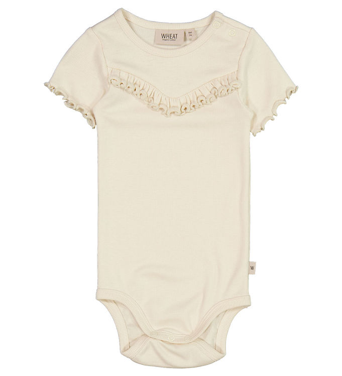 Wheat Body k/æ - Rib - Eggshell m. Flæse