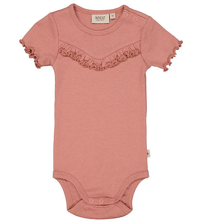 Wheat Body k/æ - Rib - Old Rose m. Flæse