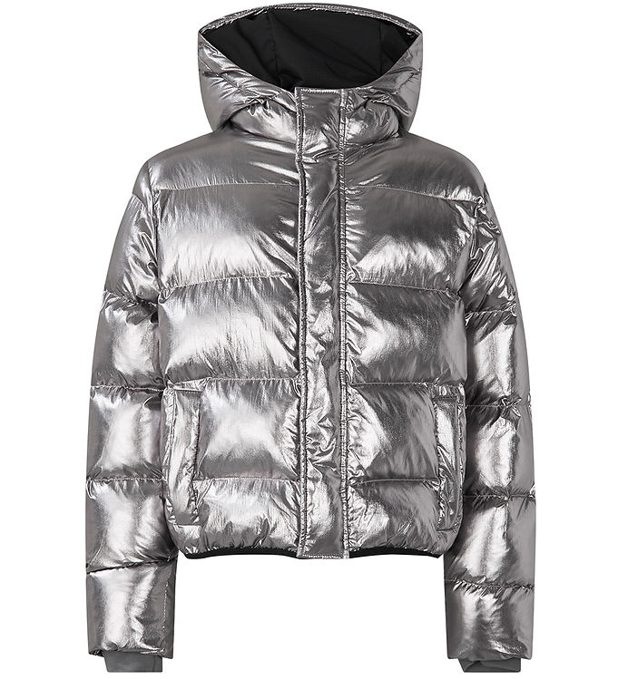 Mads Nørgaard Dynejakke - Jojina - Metallisk Asphalt