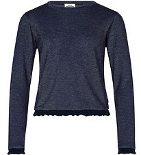 Mads Nørgaard Bluse - Trisa - Navy/Sølvglimmer Mads Nørgaard Bluse - Trisa - Navy/Sølvglimmer