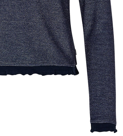 Mads Nørgaard Bluse - Trisa - Navy/Sølvglimmer Mads Nørgaard Bluse - Trisa - Navy/Sølvglimmer