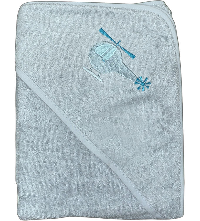 Nørgaard Madsens Babyhåndklæde – 100×100 cm – Dusty Green m. Hel