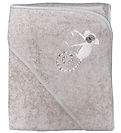 Nørgaard Madsens Baby towel - 75x75 cm - Brown w. Monkey